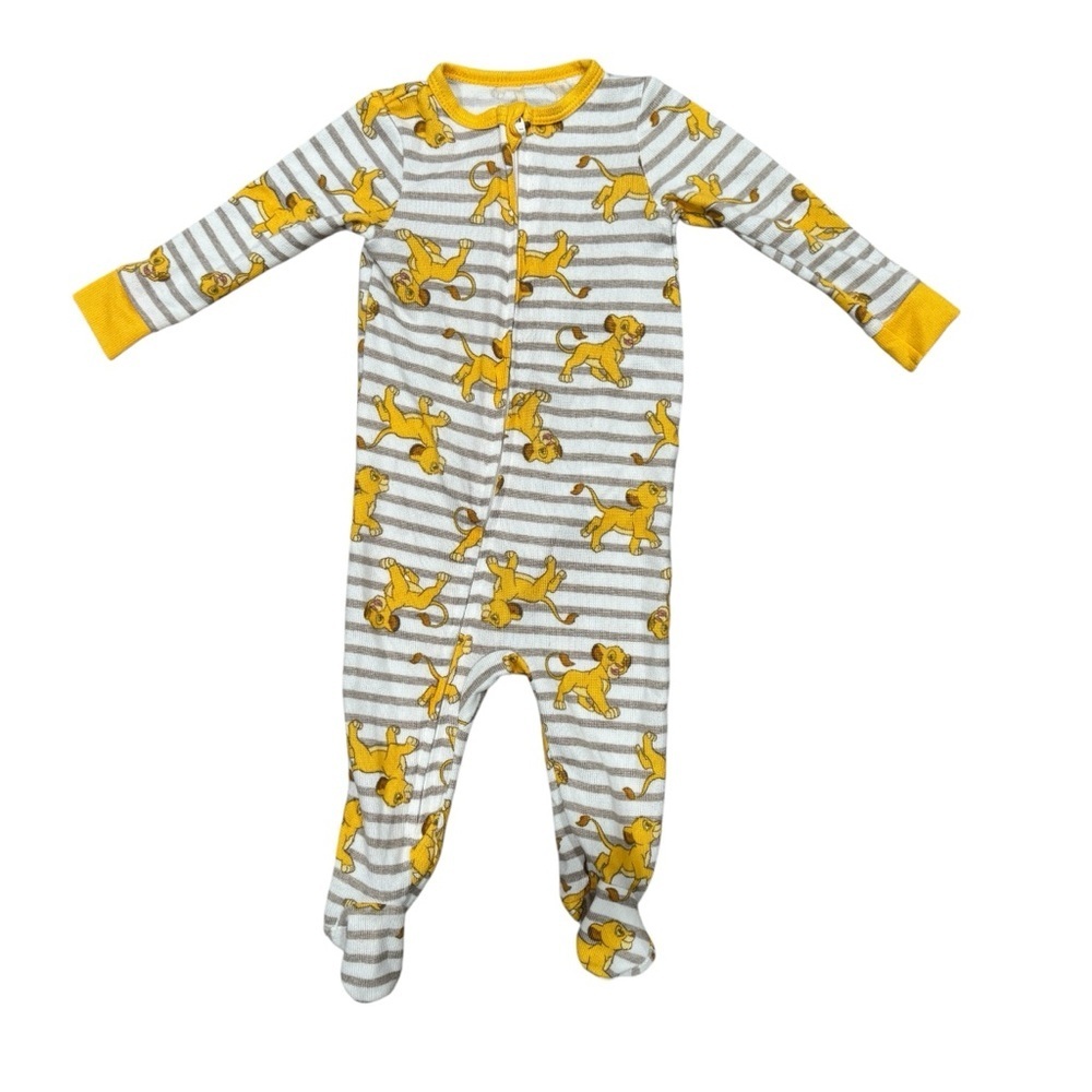 Disney Baby Lion King Simba Sleeper Size 3 Months Soft Footsie Pajamas